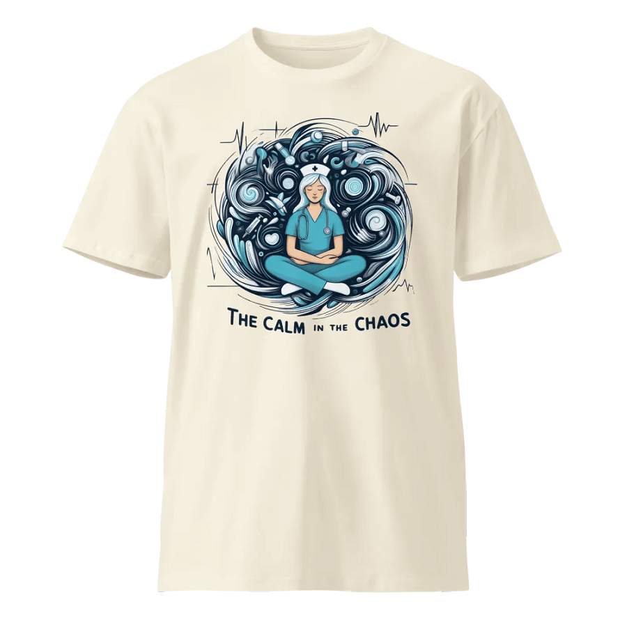 Calm in Chaos Nurse Meditation T-Shirt product image (1)