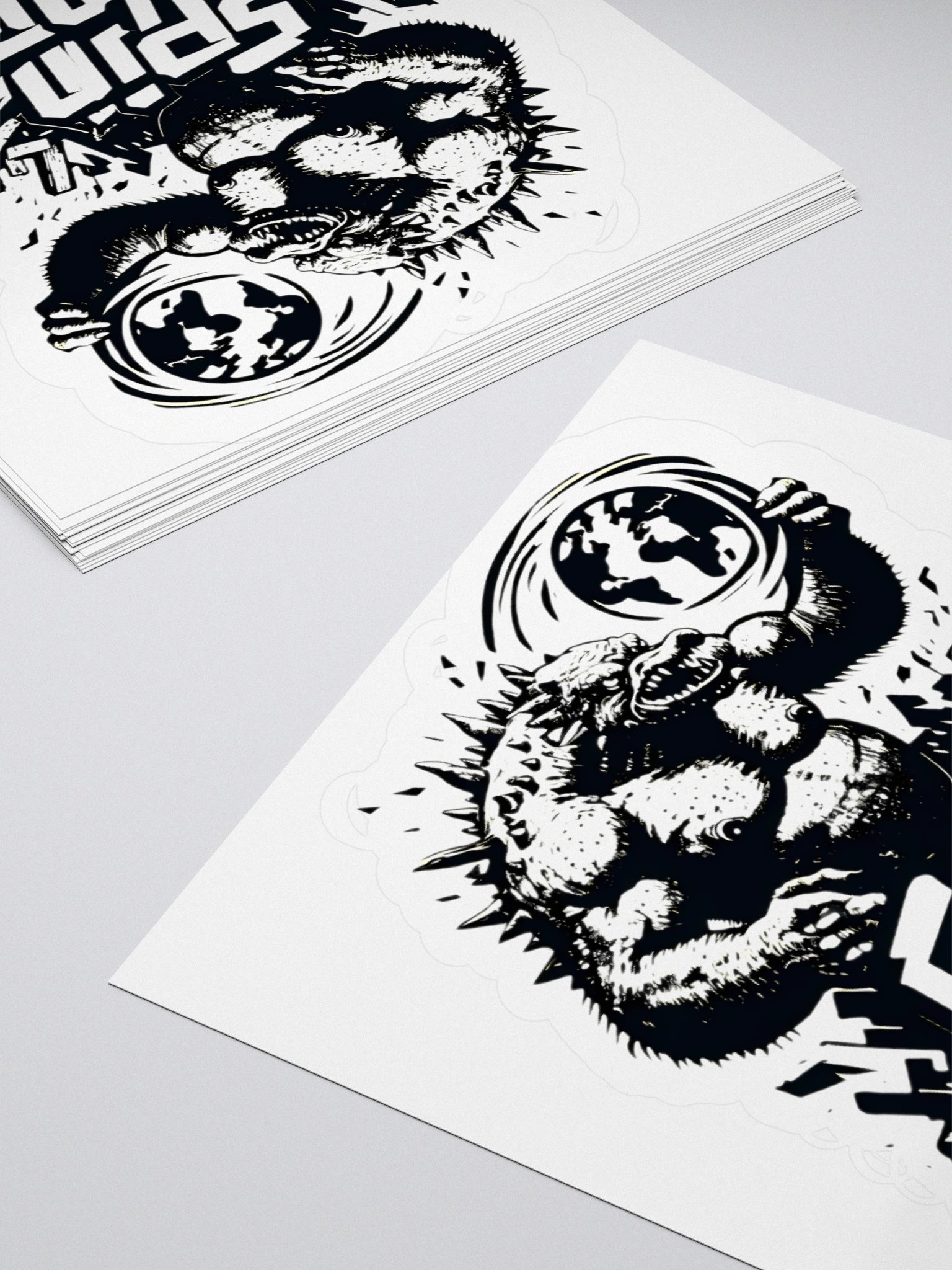 Dynamic Monster Spins the Globe Sticker product image (10)