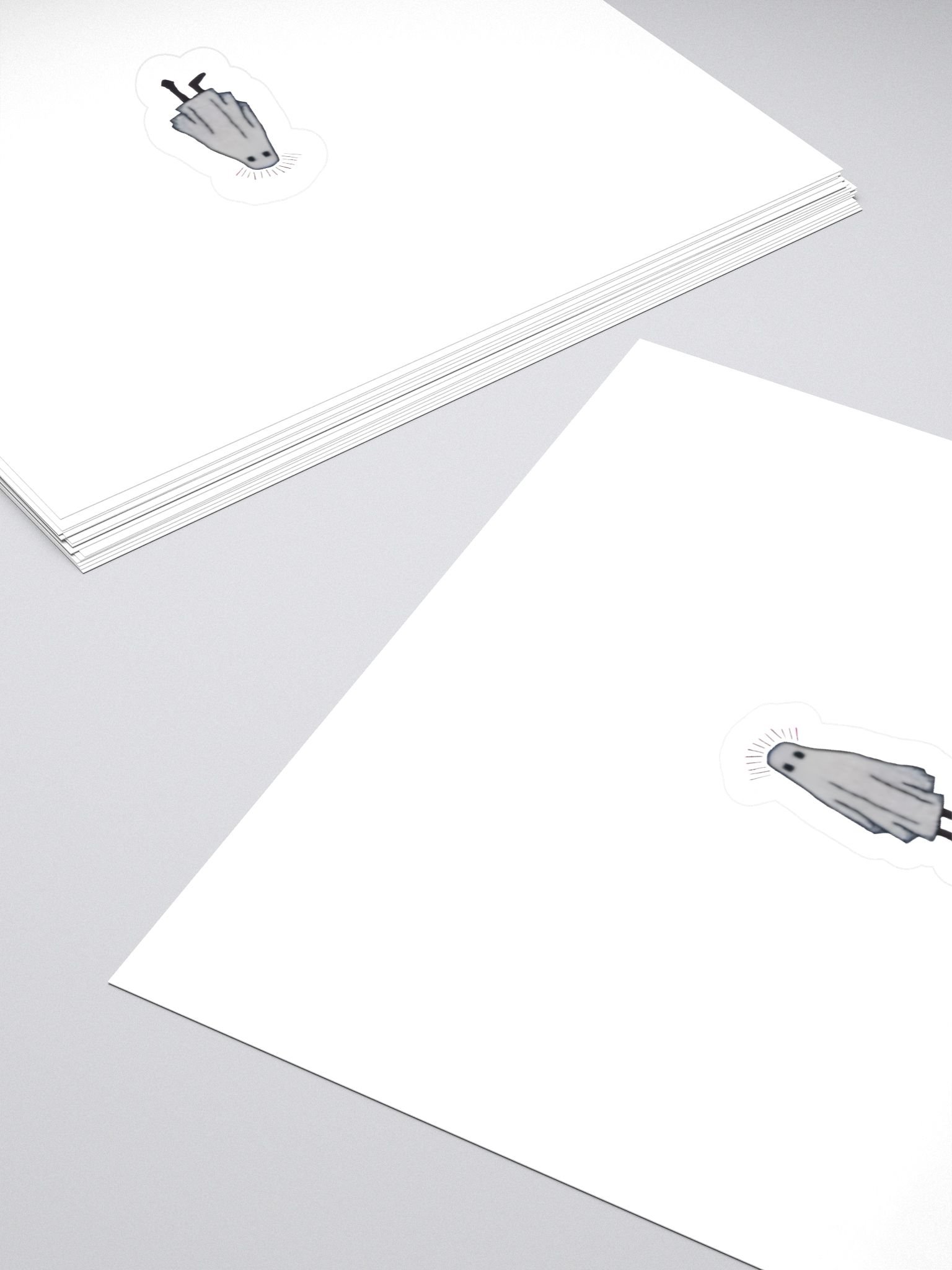 Spooky Ghost Kiss Cut Stickers product image (4)