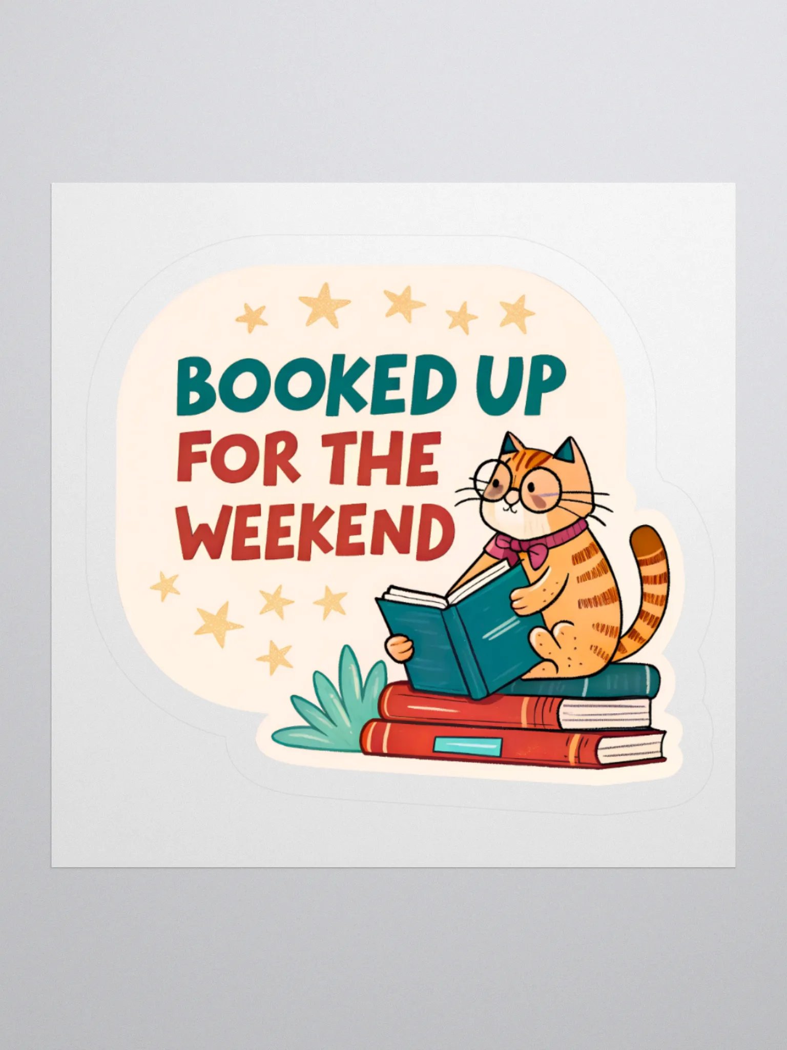 Whiskered Wisdom Sticker product image (1)