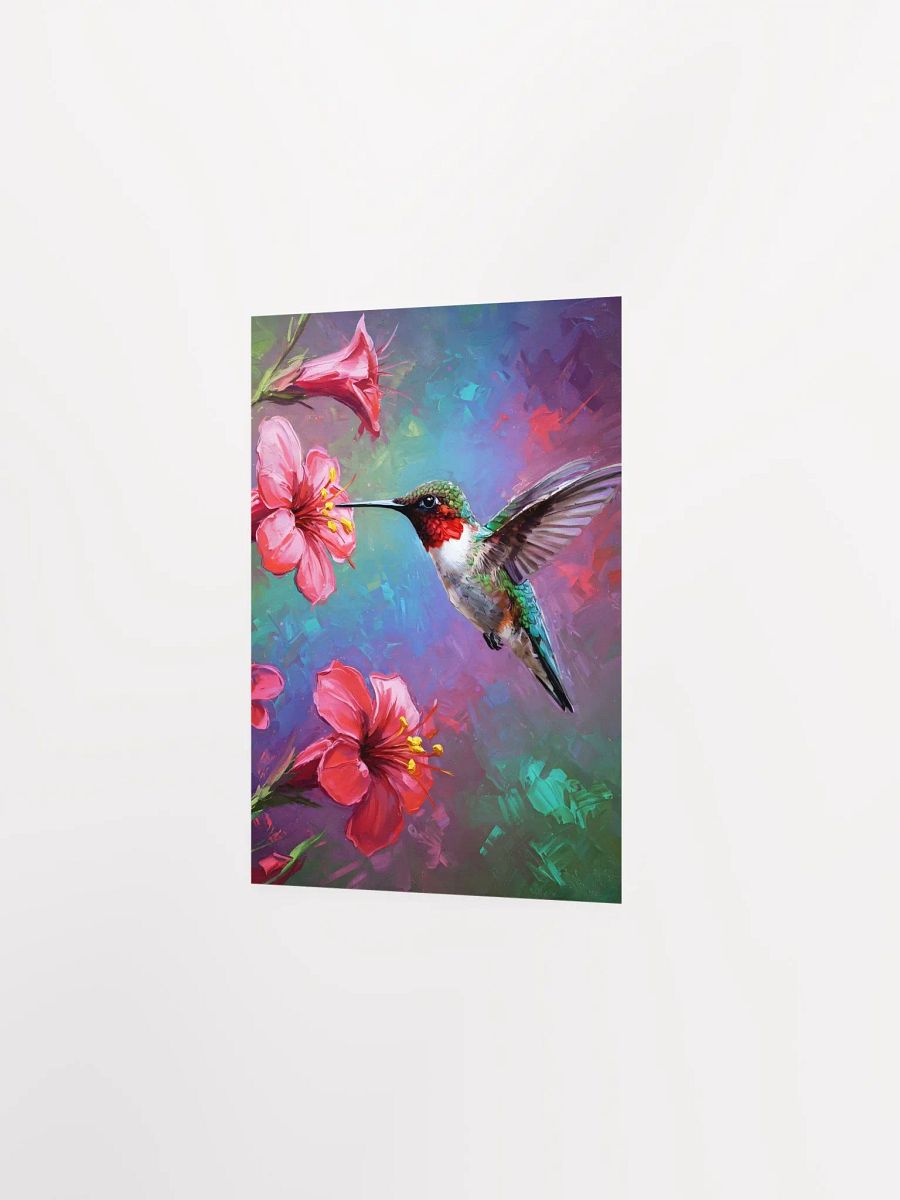 Whispering Blooms: Hummingbird Melody Poster product image (2)