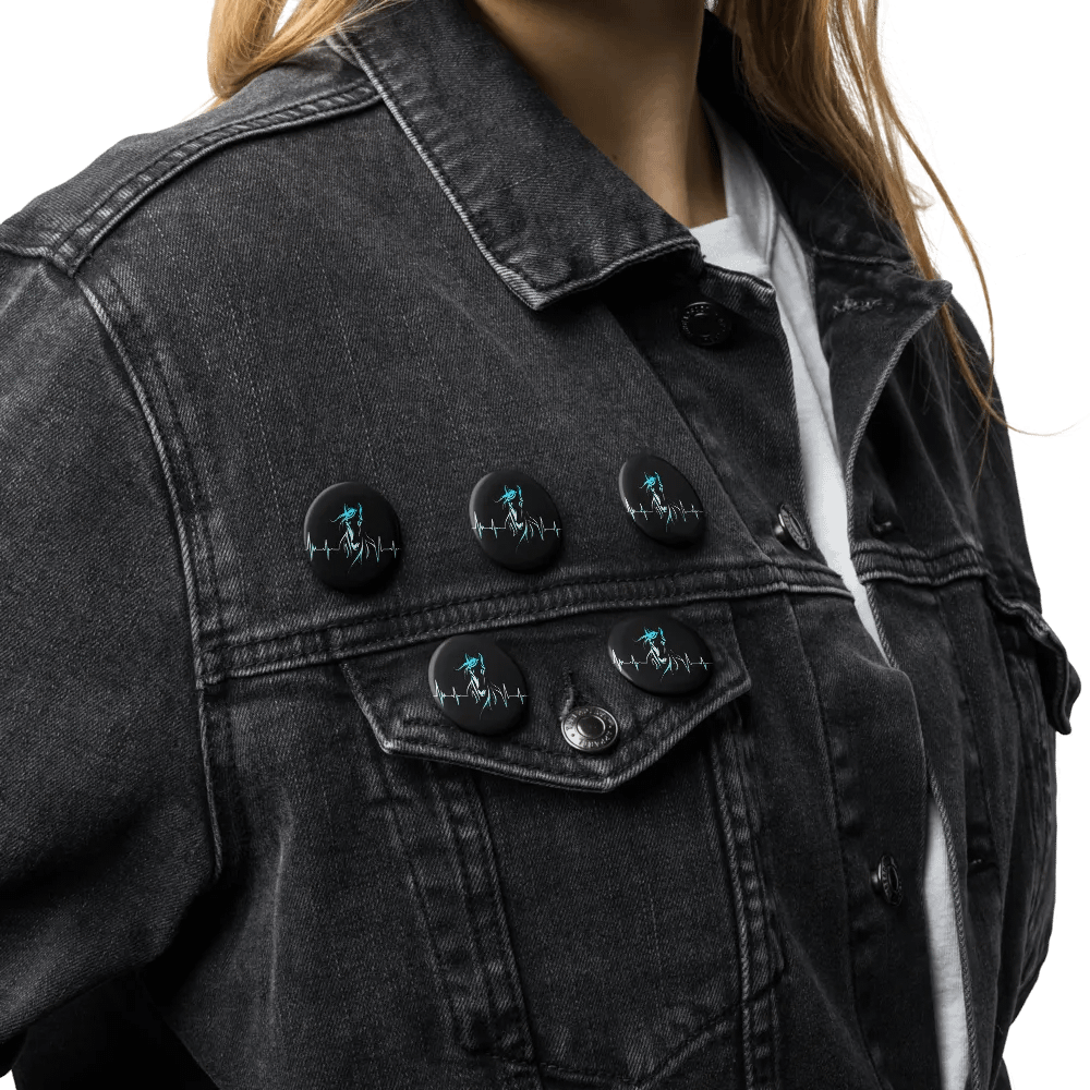 Horse Heartbeat Set of Pin Buttons product image (3)