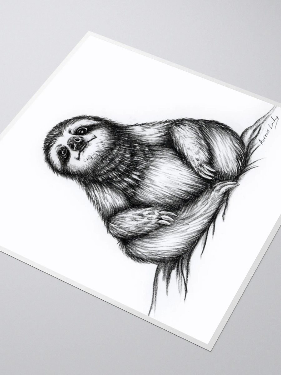 Stoic Meditation Sloth Vinyl sticker product image (7)