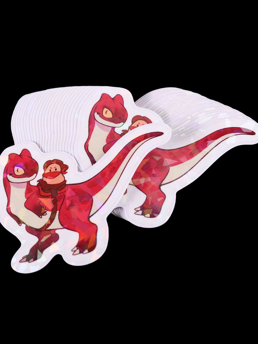 DinoTater Holographic Sticker product image (2)