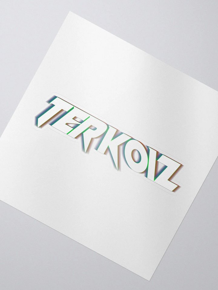 TERKOIZ RGB SHIFTED LOGO STICKER product image (2)