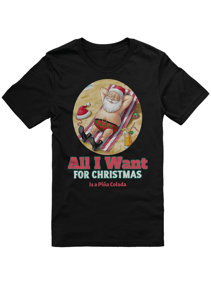 Sunny Santa Christmas Beach T-Shirt product image (2)
