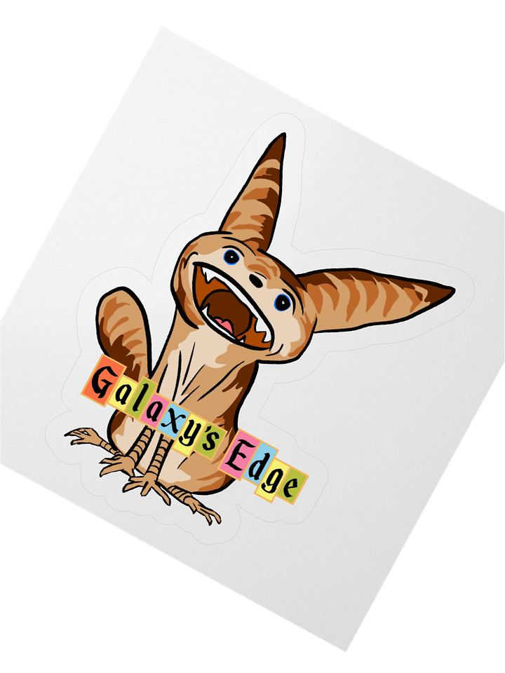Loth Cat with Galaxy's Edge Retro Sticker product image (4)