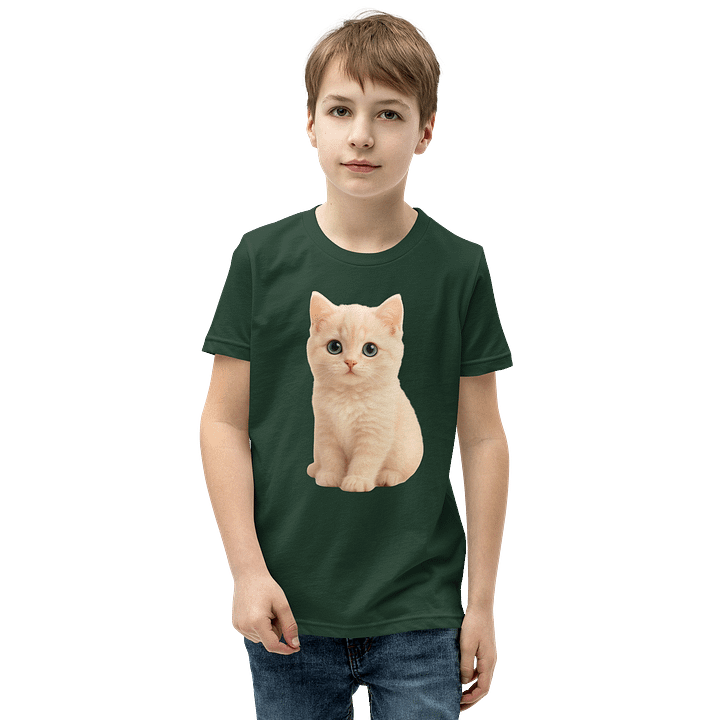 Cute Cat Shirt Green product image (1)