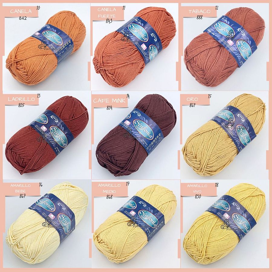 SINFONIA – Premium Mercerized Cotton Yarn🧶 [100g]100% Mercerized Cotton product image (3)