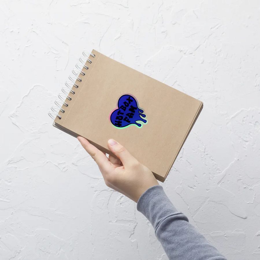 HOT BOX FAM SOLID ROYAL BLUE LOGO STICKER product image (9)