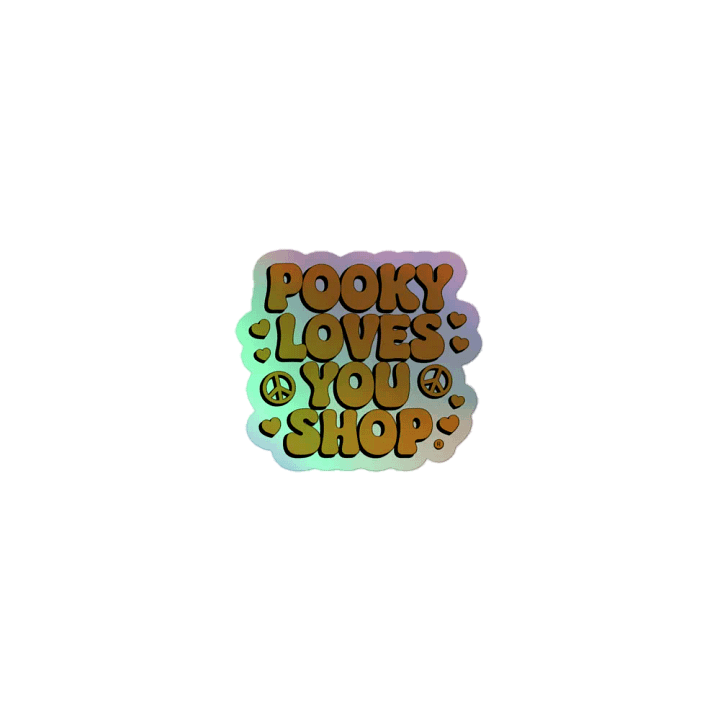 Peace & Love Holographic Sticker Set product image (1)