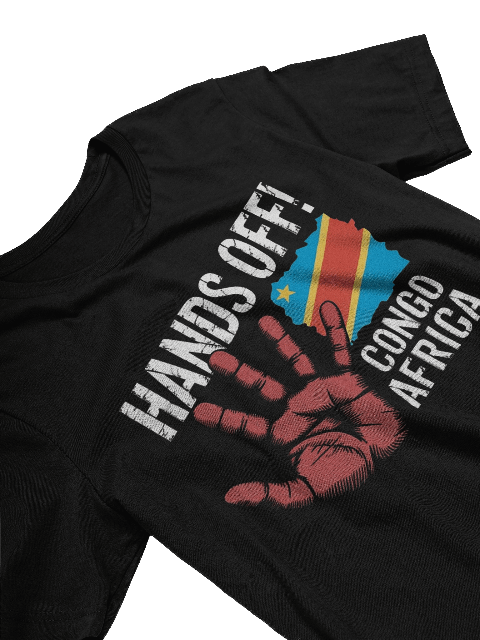 Hands Off Congo Africa African Flag Supersoft T-shirt product image (3)