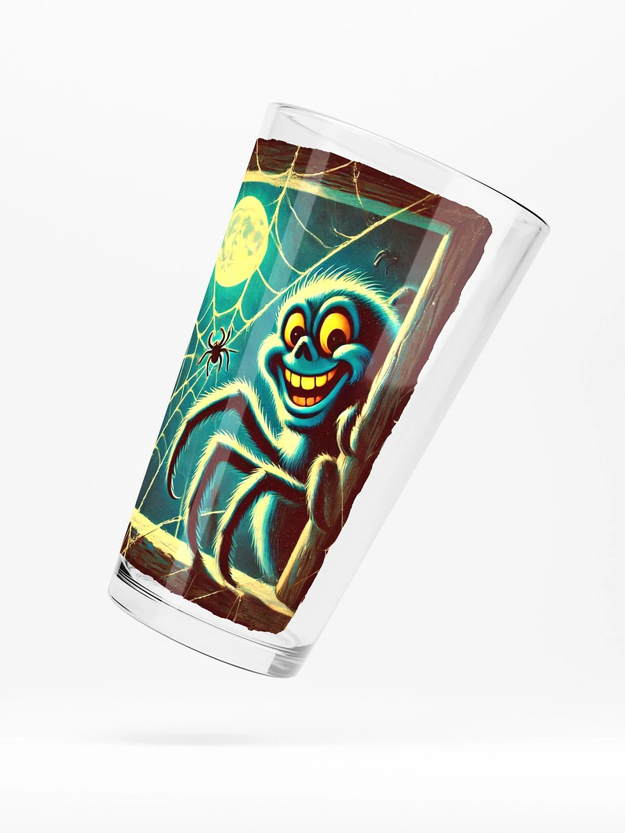 Giant Spider in a Window 16 oz Glass - Spooky Glassware product image (5)