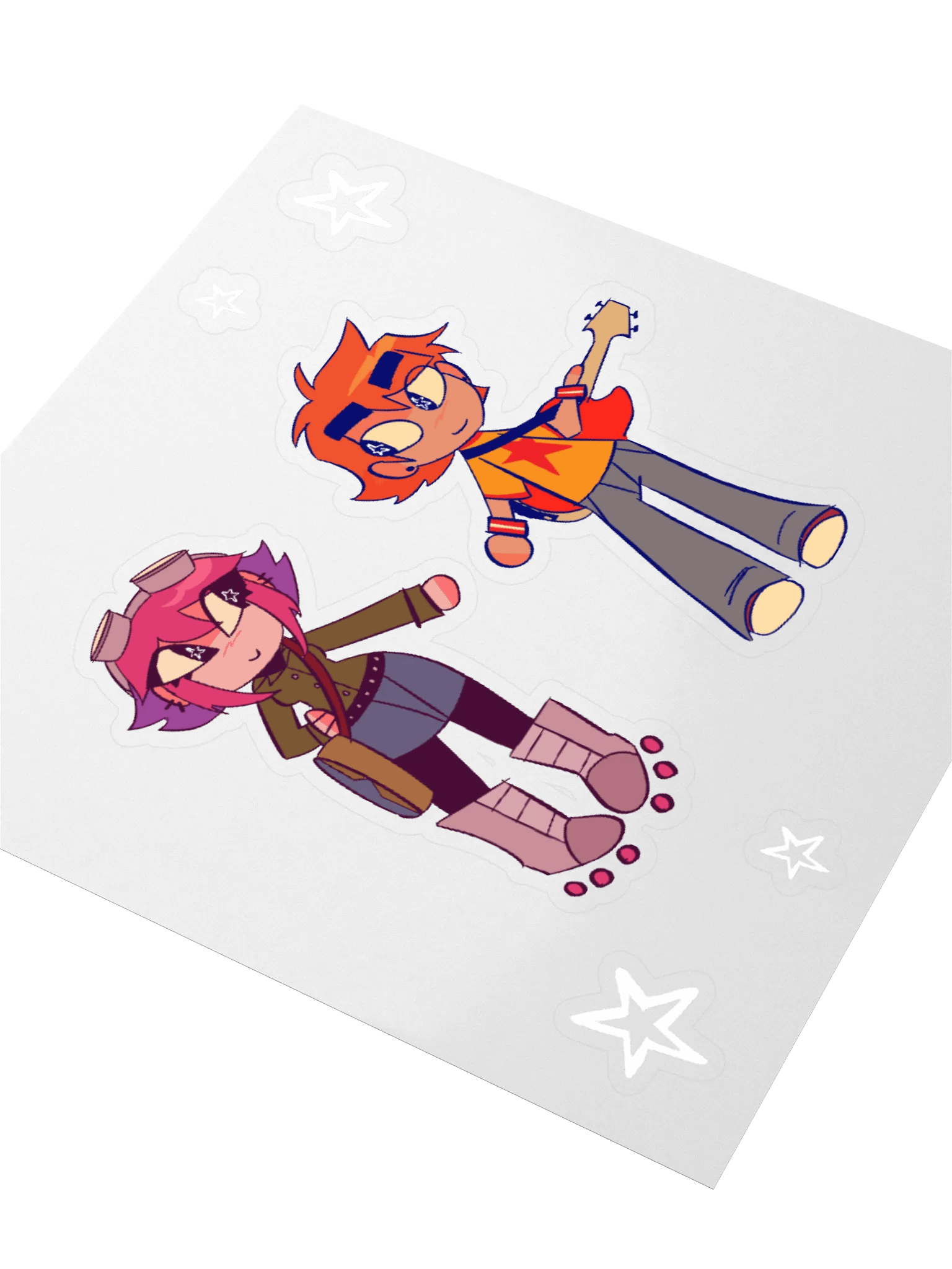 Scott Pilgrim Ramona & Scott matching stickers product image (3)