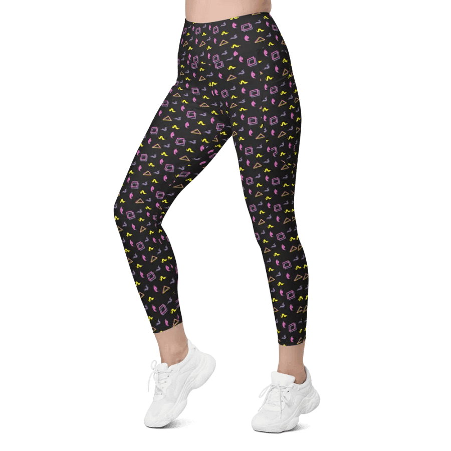 Oh Worm black pattern pocket leggings product image (5)