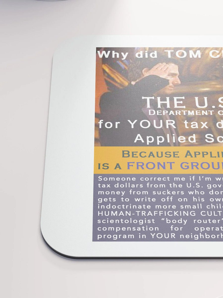 Mousepad - Tom Cruise & U.S. Dept of EDUCATION product image (6)