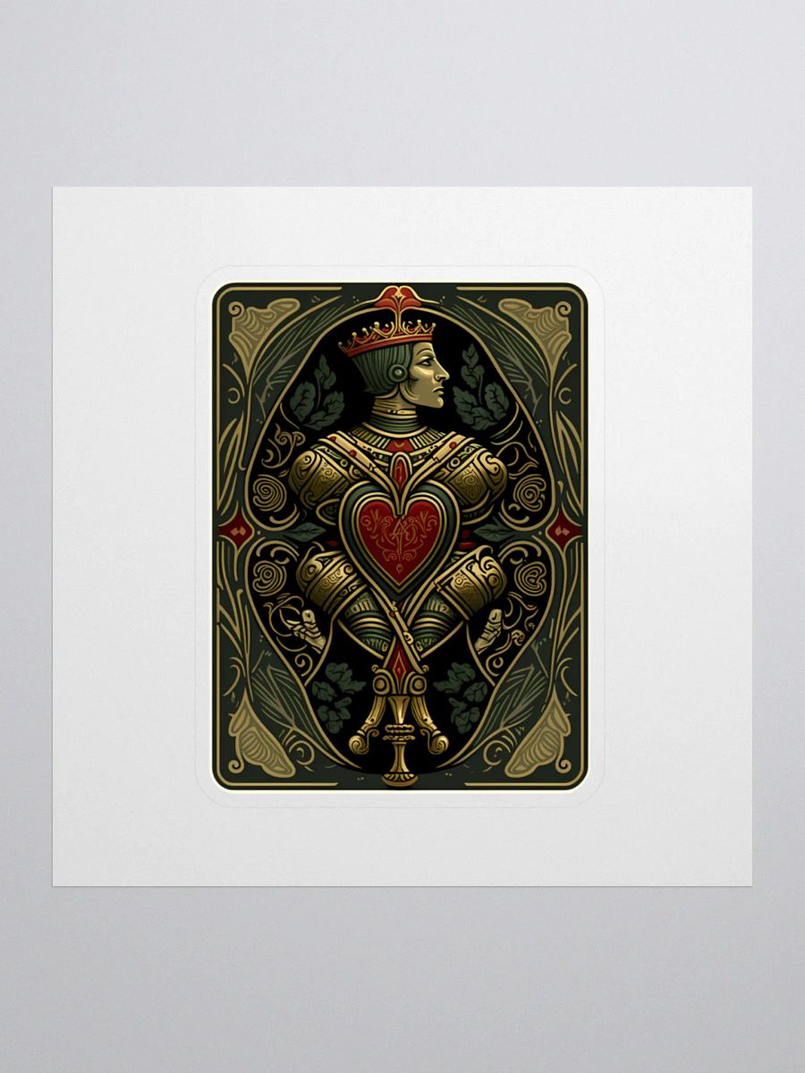 Royal Jack of Hearts Kiss Cut Stickers product image (1)