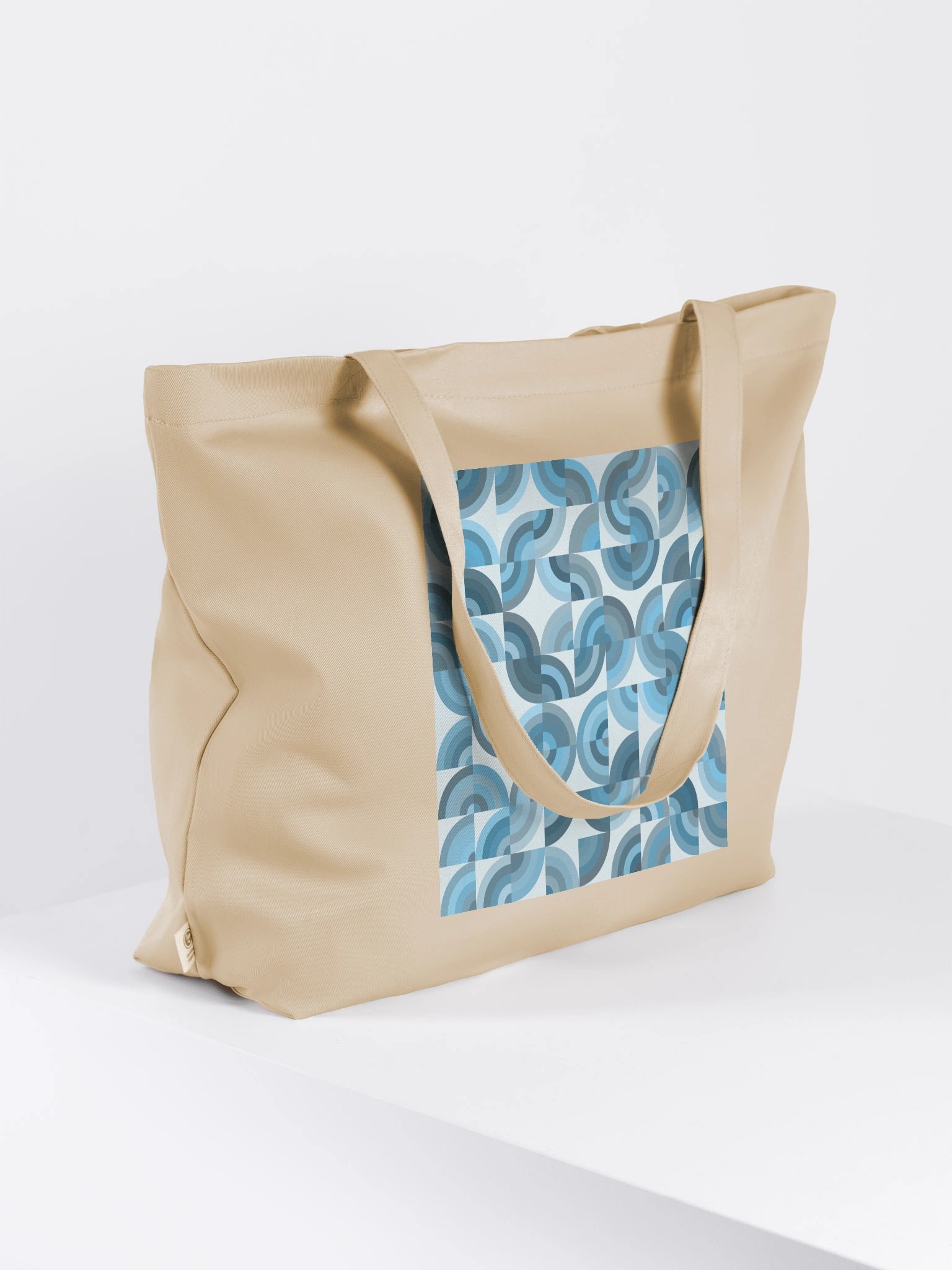 Geometric Blues Organic Tote product image (1)