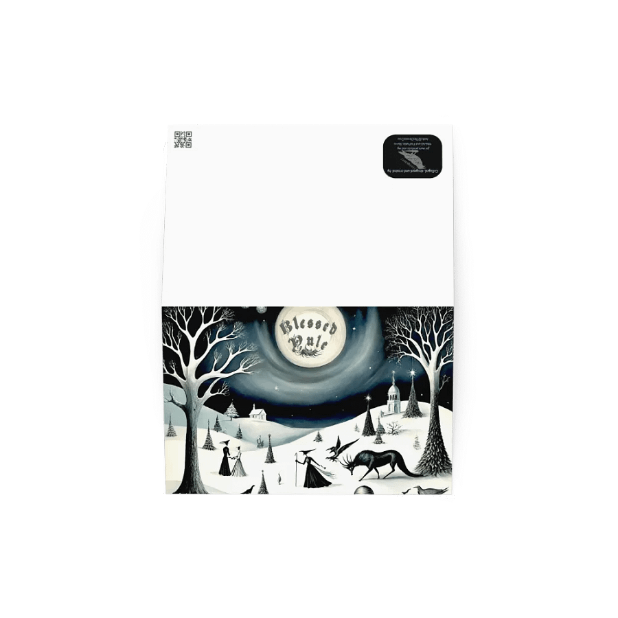 Blessed Yule, Winter Holiday Cards product image (2)