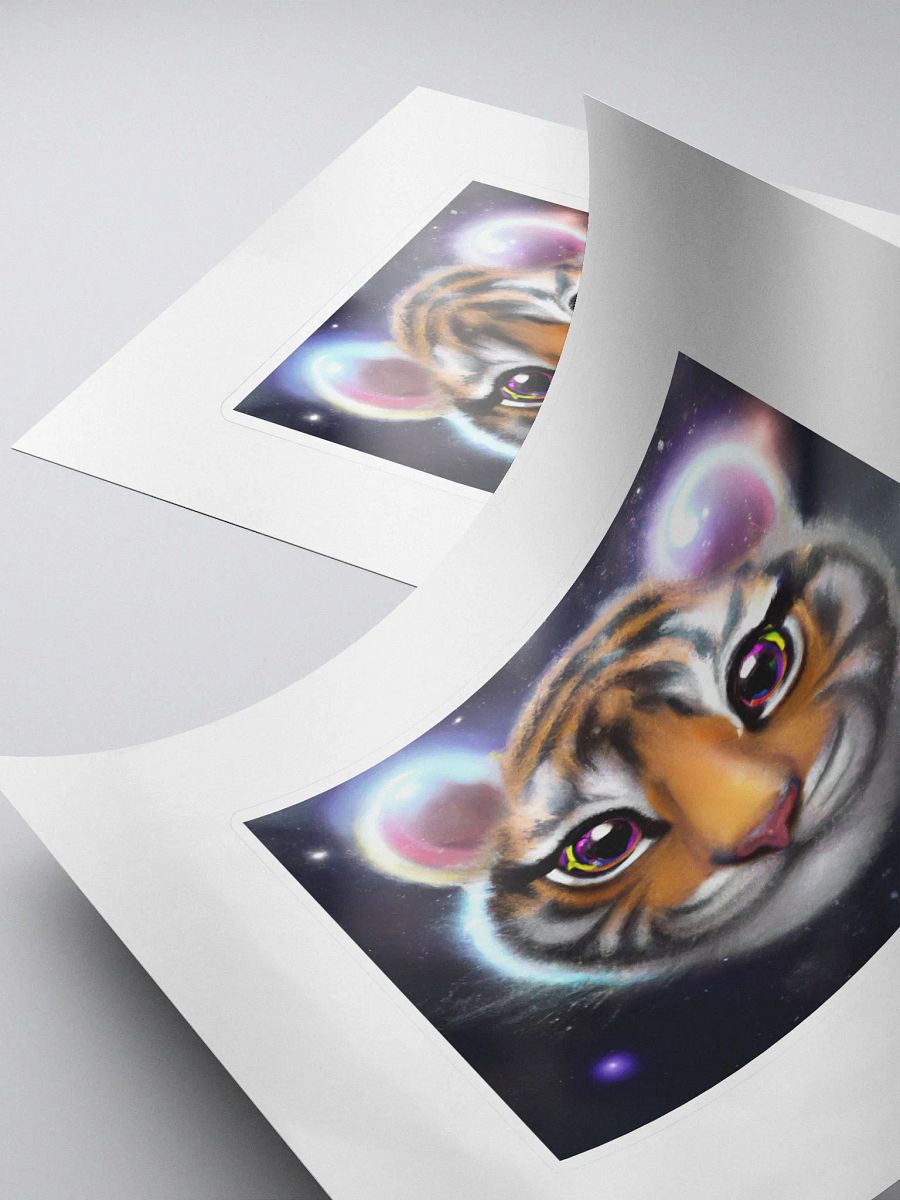 Cute Galactic Tiger Alpha Sticker product image (4)