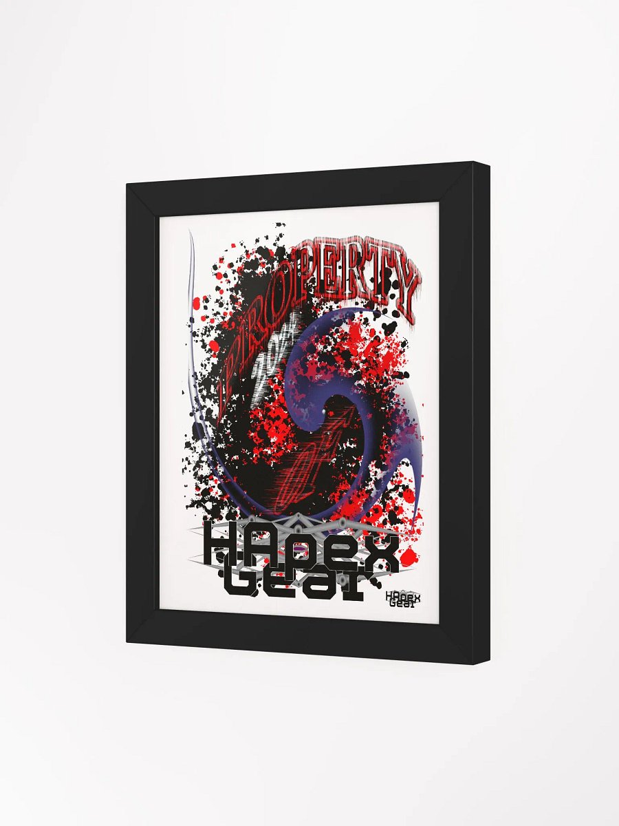 Framed - High-Quality Poster - Property Of HApex Gear 2024 product image (3)