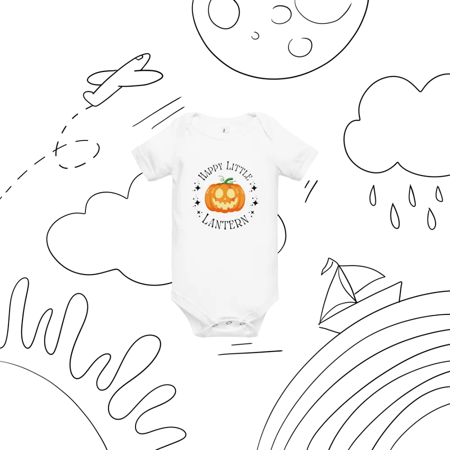 Happy Little Lantern Bella+Canvas Baby Short Sleeve One Piece product image (6)