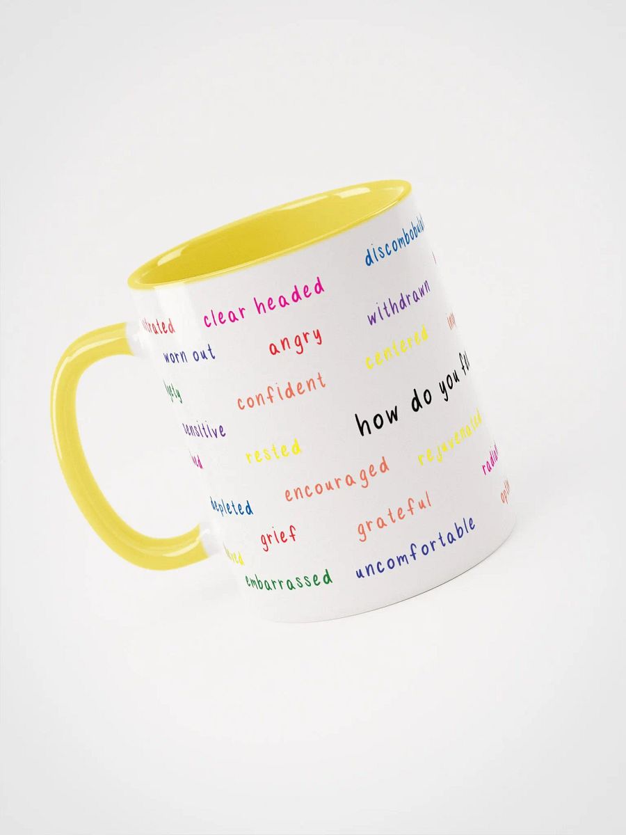 Feeling Words Mug with Yellow product image (3)
