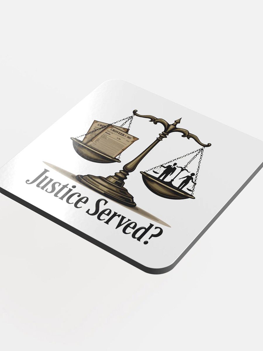 Justice Served? Cork Coaster Set product image (1)