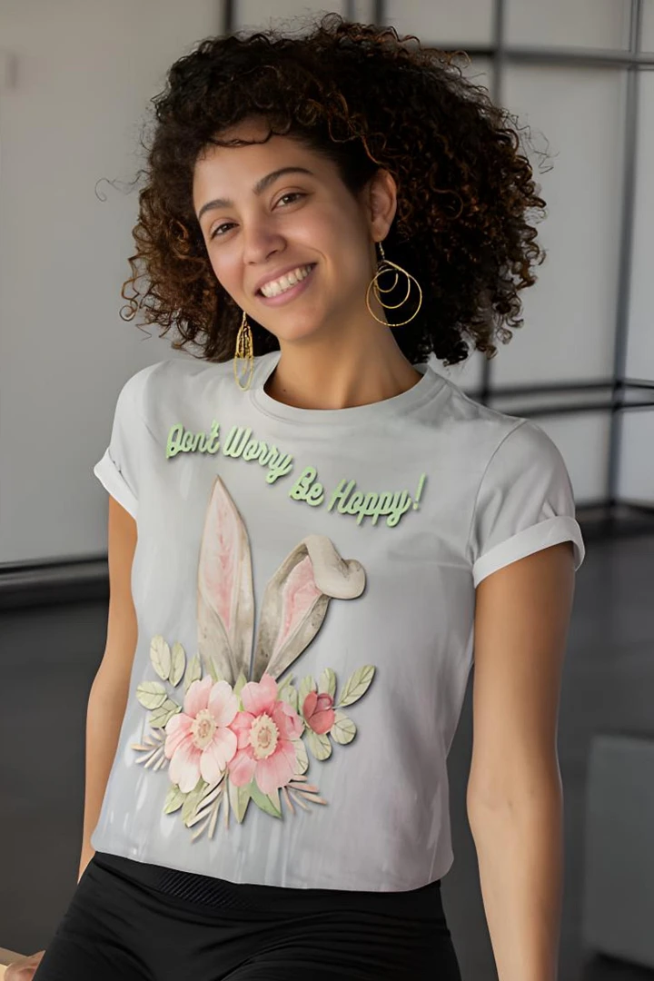 Don't Worry Be Hoppy! Easter All Over Print T-shirt product image (1)