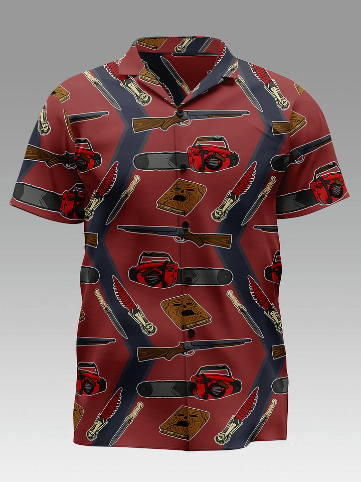 Big Print Deadite Slayer Button-up Shirt product image (1)