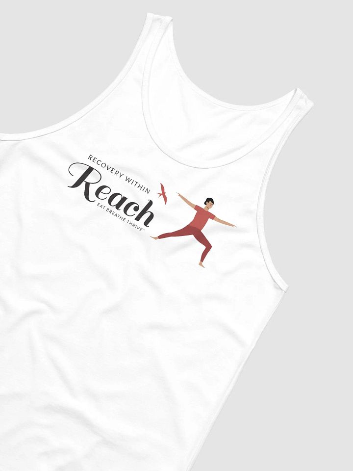 Recovery within Reach | white tank warrior pose product image (2)
