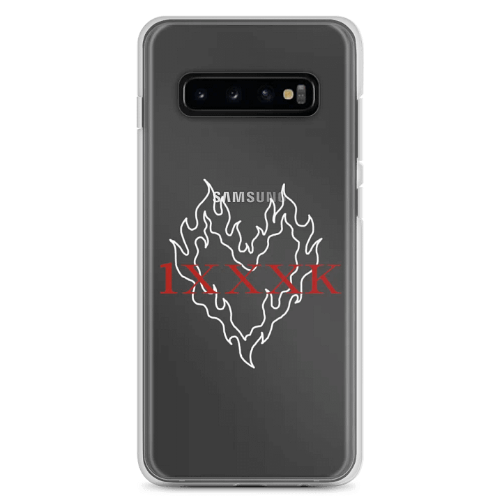 Fiery White Heart Clear Phone Case S product image (7)