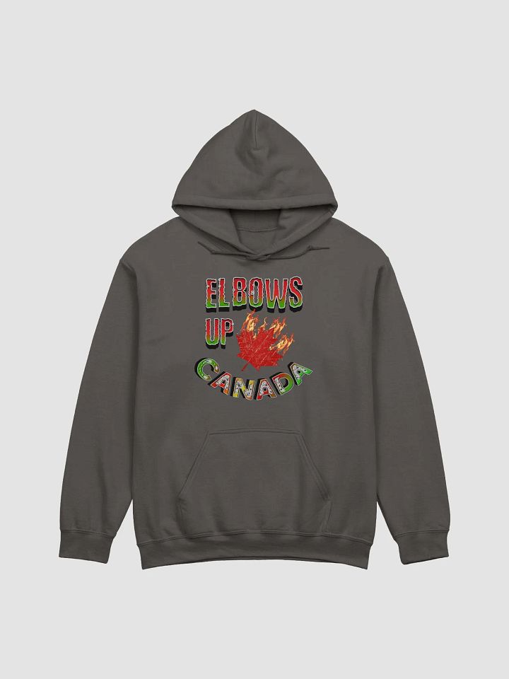 Elbows Up Canada Fiery Maple Leaf Classic Hoodie product image (3)