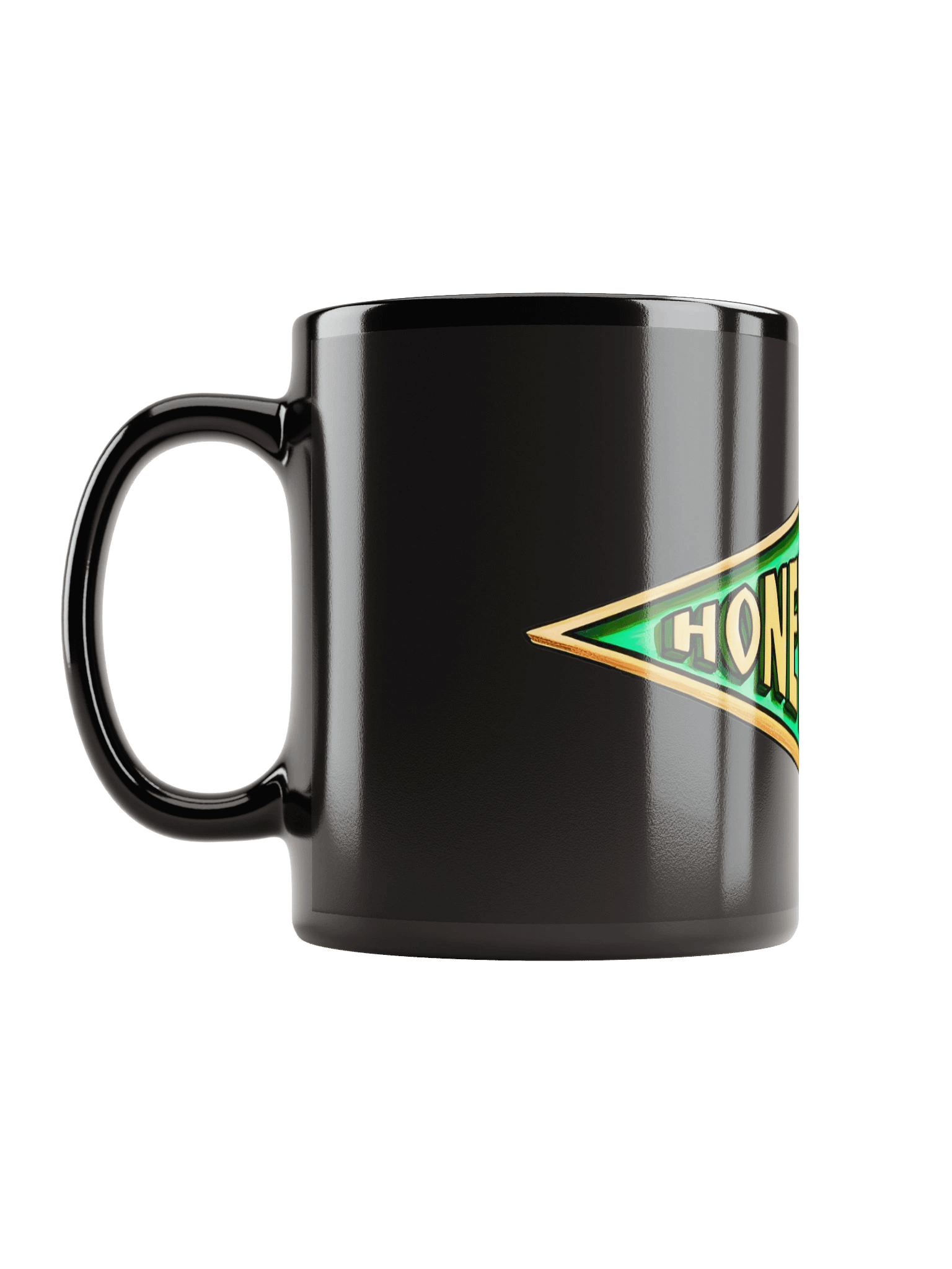 Mug noir brillant avec logo 3D HONEY SWEETS product image (11)