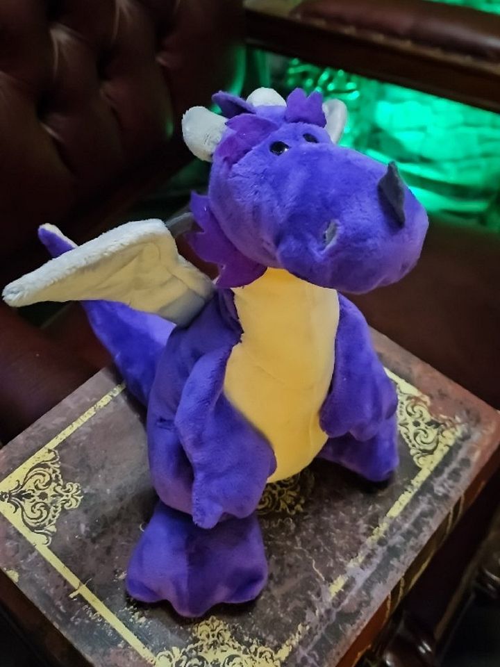 The Armored Kingdom Purple Snugglefang the Soft Dragon Plushie product image (1)