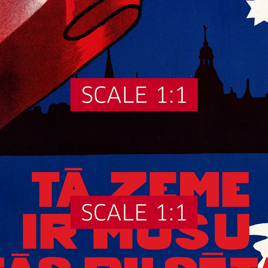 Latvia retro poster, Riga, 1930 — retro vintage travel poster, retro travel wall art, propaganda poster, patriotic product image (4)