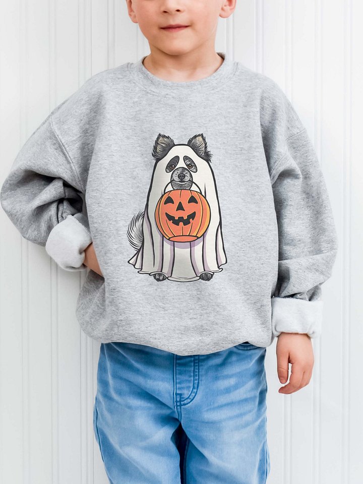 Halloween Pomeranian(Blue Merle) Youth Sweatshirt product image (1)
