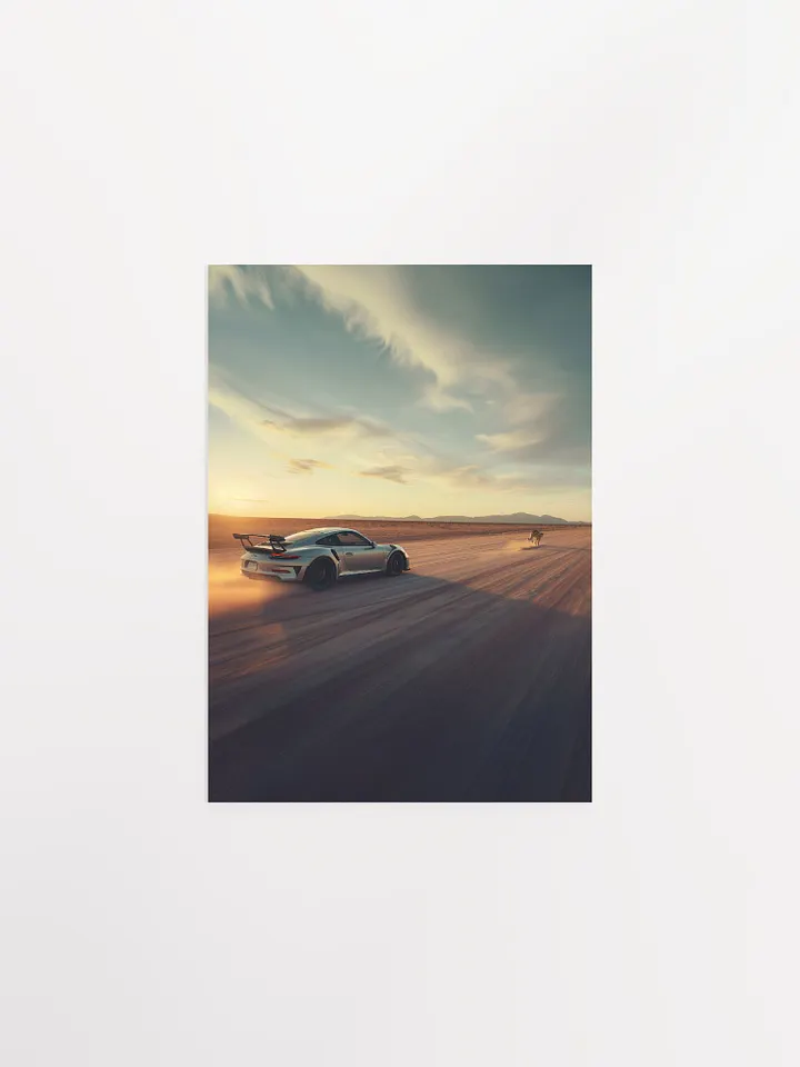 Porsche GT3 RS chasing cheetah in the Savannah product image (10)