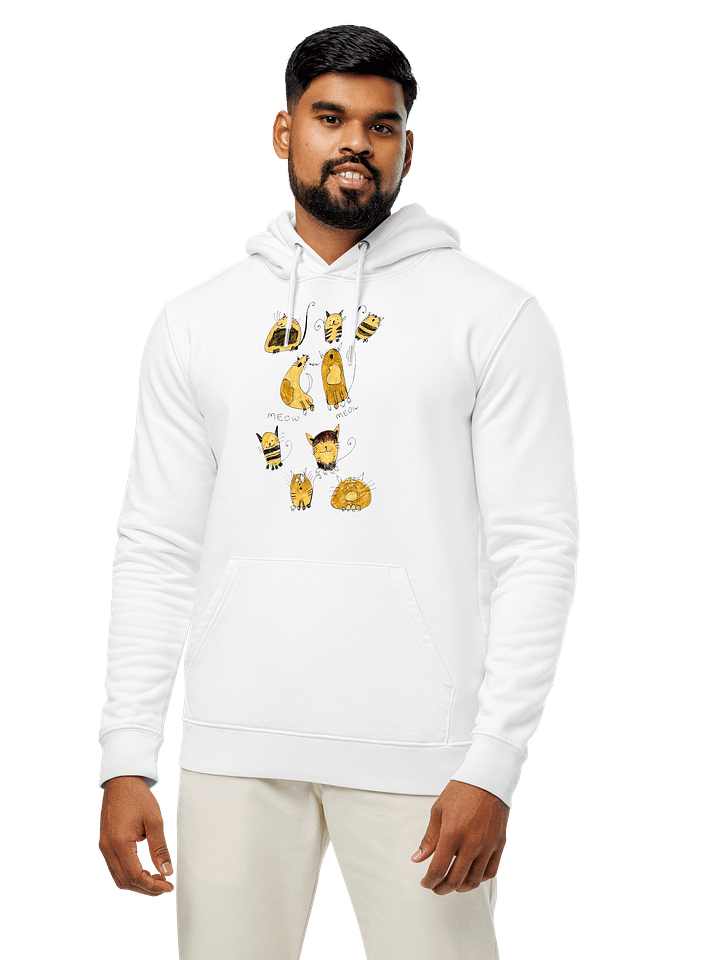 Abstract Cool Cats Unisex Organic Hoodie product image (2)