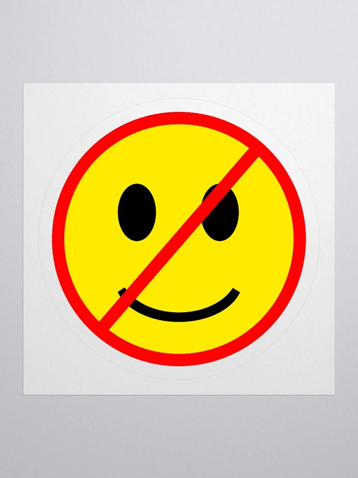 No Smile Allowed Sticker product image (1)