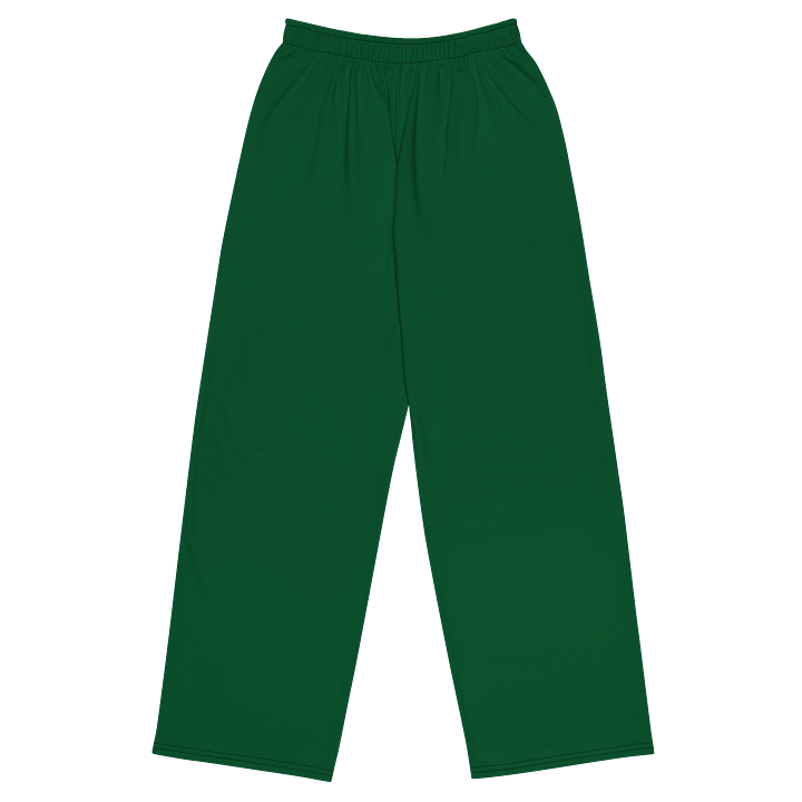 Midnight Veil Designs - Enchanted Forest Green Gothic Wide-Leg Unisex Pants product image (1)