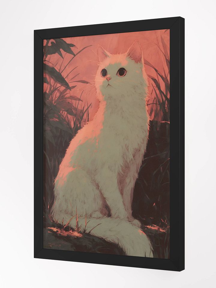 Enchanting Cat in the Meadow Framed Poster product image (2)