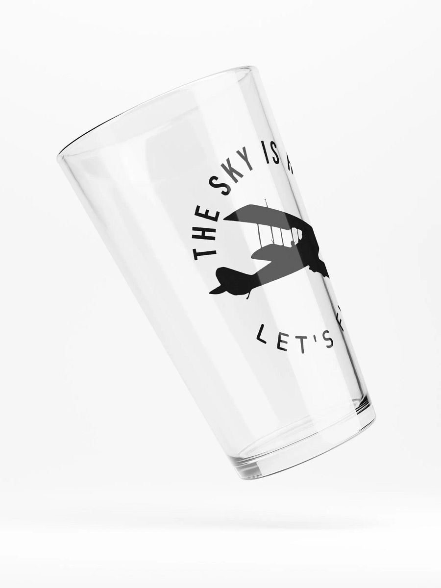 The Sky is Home - Let's Fly - Pint Glass product image (4)
