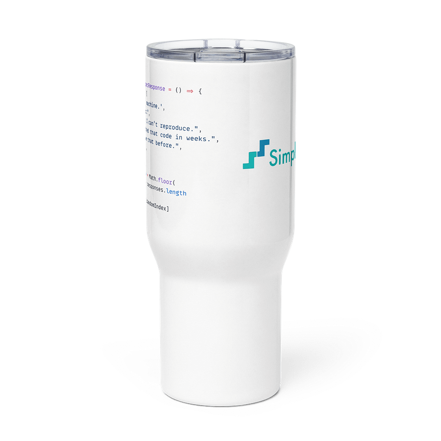 Developer Excuse Javascript - Travel Mug product image (2)