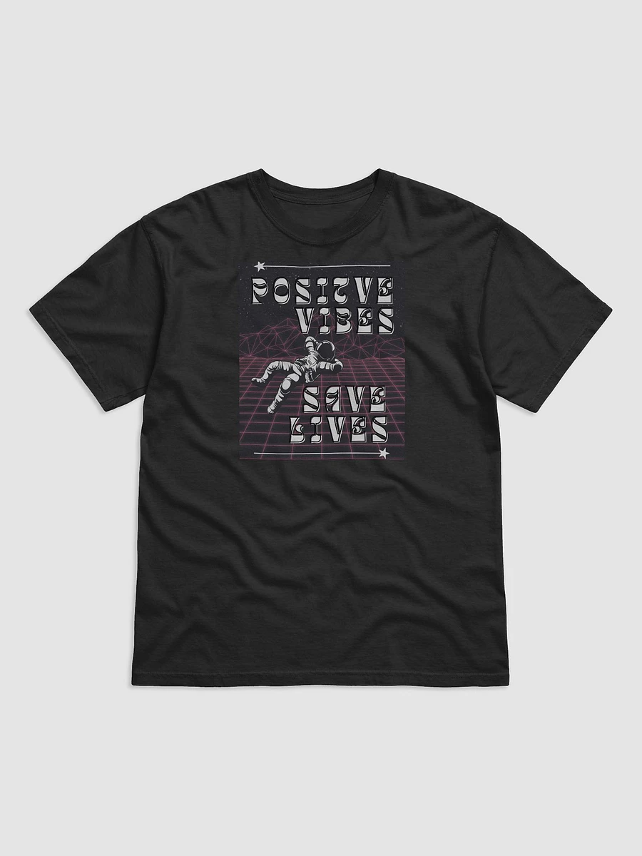 Neon Astronaut Positive Vibes T-Shirt product image (1)