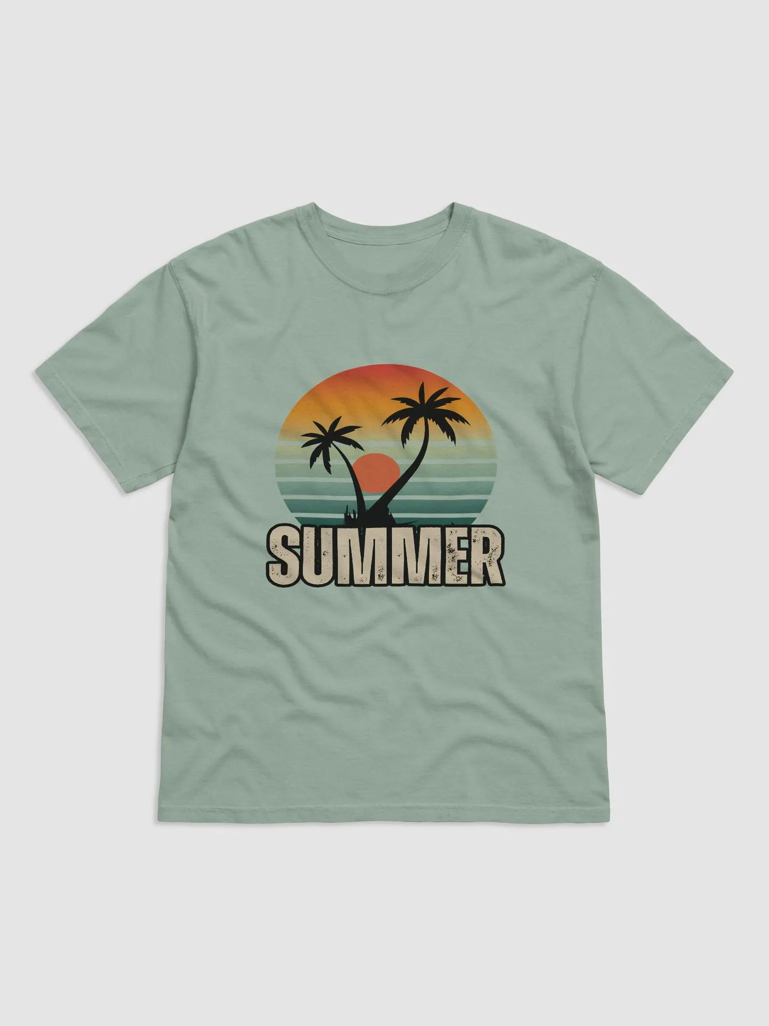 Sunset Palms Summer Vibes T-Shirt product image (4)