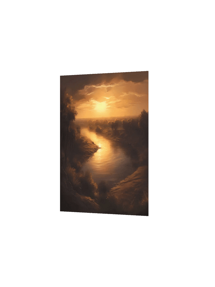 Mystic Nile Glow – Artistic Egyptian River Landscape Wall Art product image (2)