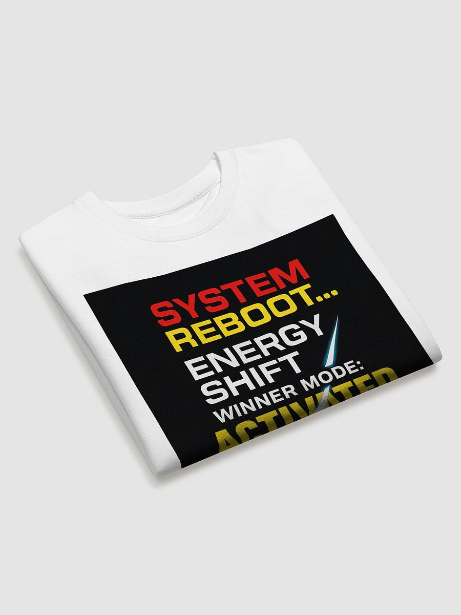 System Reboot – Power Reset Edition (White Sweatshirt) product image (3)