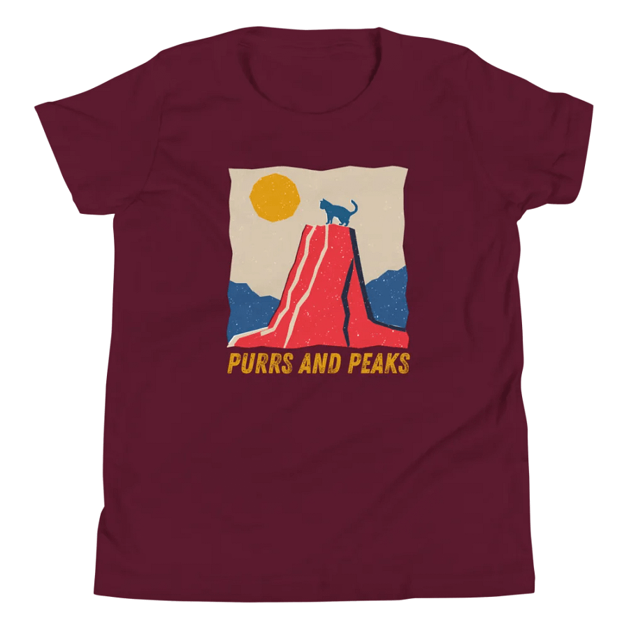 Purrs and Peaks - Youth Climbing T-shirt product image (32)