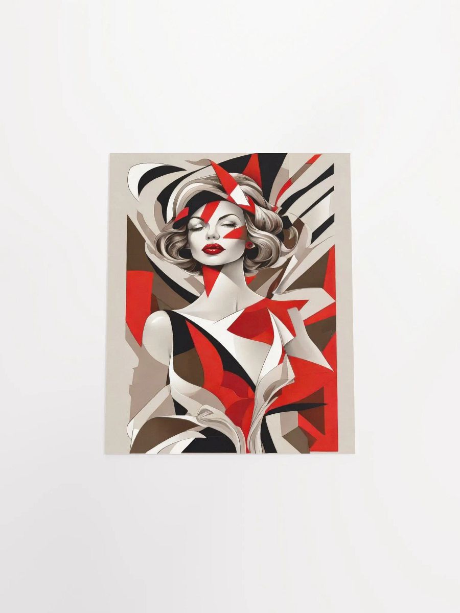 Red Woman - Poster - Small and Standard Sizes - 8x10-11x14-12x16-16x20 Inches product image (4)